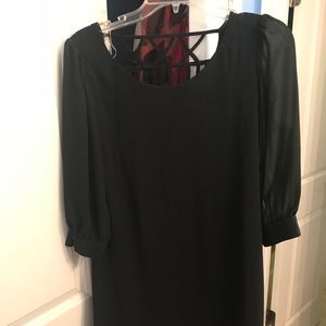 Black dress w back design
